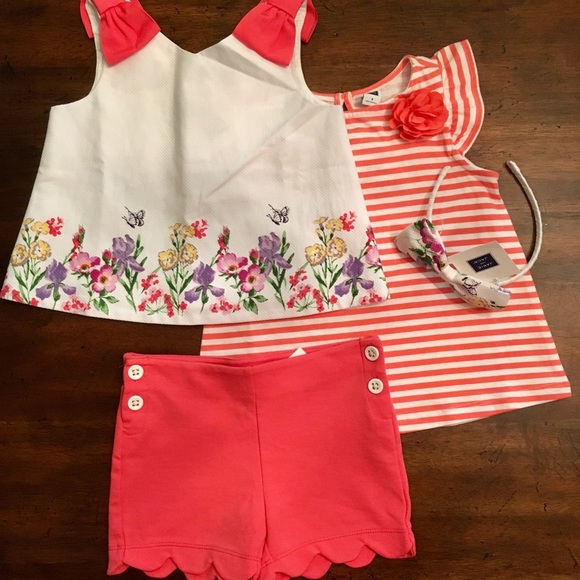 Janie and Jack Other - Janie and Jack 4 pc Shorts & 2 Tops Set 3T NWT